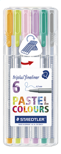 STAEDTLER Triplus fineliner Pastel colours 0.3 mm - 6 stuks