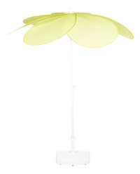 Parasol Bloemblaadjes Ø 172 cm geel-Vooraanzicht