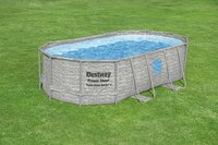 Bestway piscine Power Steel Vista Rotin L 4,27 x Lg 2,5 x H 1 m-Image 2