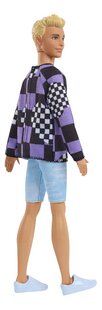 Barbie mannequinpop Fashionistas Original 191 Ken - Checkers-Achteraanzicht