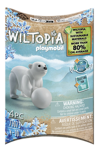 PLAYMOBIL Wiltopia 71073 Bébé ours polaire-Avant