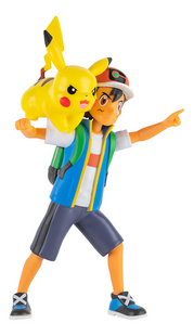Figurine articulée Pokémon Battle Feature Wave 12 - Sacha et Pikachu-Côté gauche