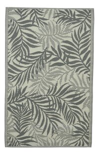 Decoris buitentapijt met palmprint L 180 x B 120 cm grijs