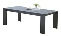 Wilsa table de jardin Ibiza noir 220 x 100 cm-Image 1