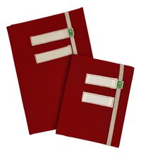 Vlop protège-cahier en tissu A4 - Rouge-Détail de l'article