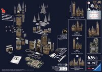 Ravensburger 3D-puzzel Harry Potter Hogwarts Astronomy tower - Night Edition-Achteraanzicht