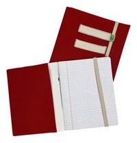 Vlop protège-cahier en tissu A4 - Rouge-Détail de l'article