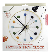 Kikkerland Cross Stitch Clock