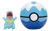 Pokémon Clip 'N Go Wave 10 Totodile + Dive Ball-Vooraanzicht