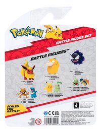 Pokémon figuur Battle Figure Wave 11 - 3 pack Abra-Chikorita-Jolteon-Achteraanzicht