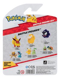 Pokémon figuur Battle Figure Wave 11 - 3 pack Cyndaquil-Jigglypuff-Marowak-Achteraanzicht