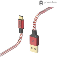 Hama câble Reflective USB Type-C vers USB rouge-Détail de l'article