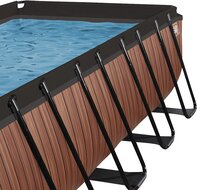 EXIT piscine avec filtre à cartouche L 4 x Lg 2 x H 1,22 m Wood-Détail de l'article