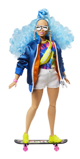 Barbie mannequinpop Extra - Blue Afro Hair-Artikeldetail