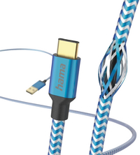 Hama câble Reflective USB Type-C vers USB bleu-Détail de l'article