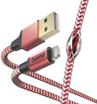 Hama kabel Reflective Lightning naar USB 2.0 rood-Artikeldetail