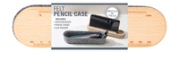 Kikkerland boîte à stylos Felt Pencil Case-Vue du haut
