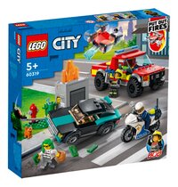 LEGO City 60319 Le sauvetage des pompiers et la course-poursuite de la police