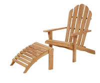 Loungezetel Adirondack teak met voetenbankje Bear Chair-Artikeldetail