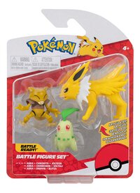Pokémon figurine Battle Figure Wave 11 - 3 pièces Abra-Endivie-Voltali-Avant