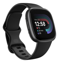Fitbit smartwatch Versa 4 zwart-Linkerzijde