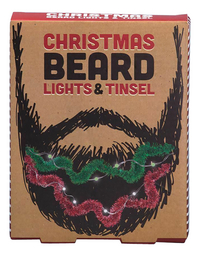 Christmas Beard Lights & Tinsel