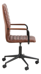 Chaise de bureau Winslow vintage similicuir brun-Détail de l'article