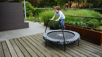 EXIT minitrampoline Tiggy Junior avec arceau Ø 1,40 m gris-Image 5