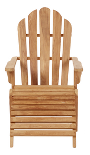 Loungezetel Adirondack teak met voetenbankje Bear Chair-Vooraanzicht