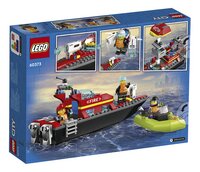 LEGO City 60373 Reddingsboot Brand-Achteraanzicht