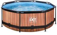EXIT zwembad Ø 2,44 x H 0,76 m Wood-Vooraanzicht
