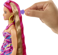 Barbie poupée mannequin Totally Hair - Fleurs-Image 3