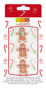 ScrapCooking suikerdecoratie Gingerbread - 9 stuks