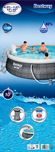 Bestway piscine Fast Set Ø 4,57 x H 1,07 m-Avant