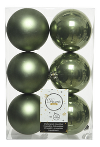 Boule de Noël vert - 6 pièces