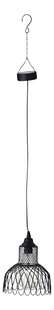 Lumineo Solar hanglamp zwart - ruiten