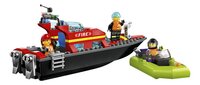 LEGO City 60373 Reddingsboot Brand-Vooraanzicht