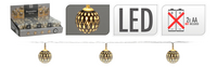 Ledverlichting slinger met 10 kerstballen-Artikeldetail