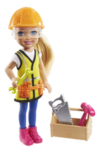 Barbie mannequinpop Chelsea Can Be... Construction Worker-commercieel beeld