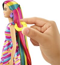 Barbie poupée mannequin Totally Hair - Cœurs-Image 2
