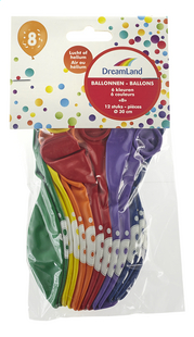 DreamLand ballon 6 kleuren /8/ Ø 30 cm - 12 stuks-Vooraanzicht