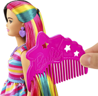 Barbie poupée mannequin Totally Hair - Cœurs-Image 3