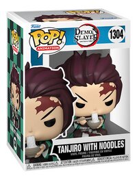 Funko Pop! figurine Demon Slayer - Tanjiro with noodles-Côté gauche