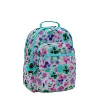 Kipling Sac à dos Seoul College Aqua Blossom-Côté gauche