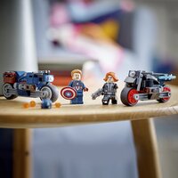 LEGO Marvel 76260 Les motos de Black Widow et de Captain America-Image 1
