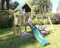 Fox play portique Riverside avec toboggan vert