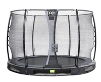 EXIT trampoline enterré avec filet de sécurité Elegant Ground Economy Ø 3,05 m noir-Avant