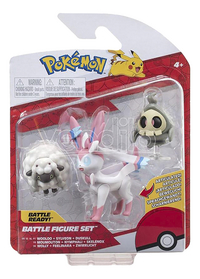 Minifigurine Pokémon Battle Figure Set Moumouton + Nymphali + Skelénox