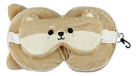 Resteazzz coussin de voyage et masque pour les yeux Dog
