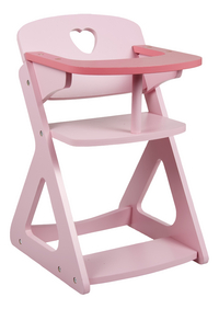 DreamLand chaise haute en bois pour poupées